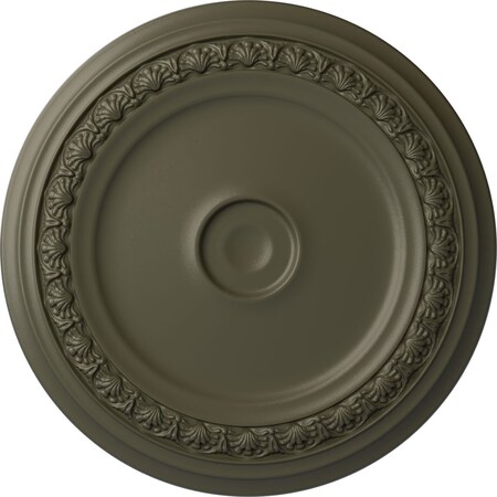 Ekena Millwork Carlsbad Ceiling Medallion (Fits Canopies up to 5 1/2"), 31 1/8"OD x 1 1/2"P, Witch Hazel CM31CAWHF